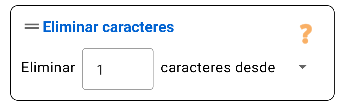 Eliminar Caracteres (Inicio/Fin)
