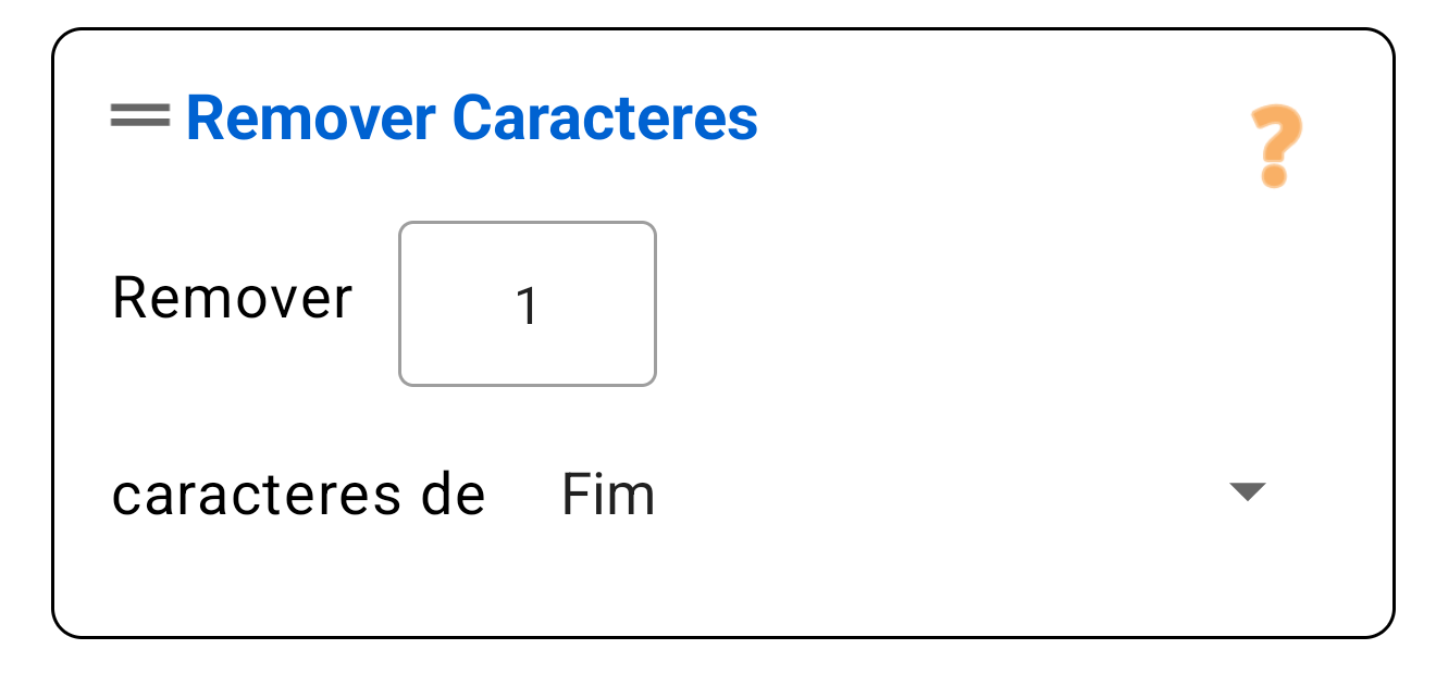 Remover Caracteres (Início/Fim)