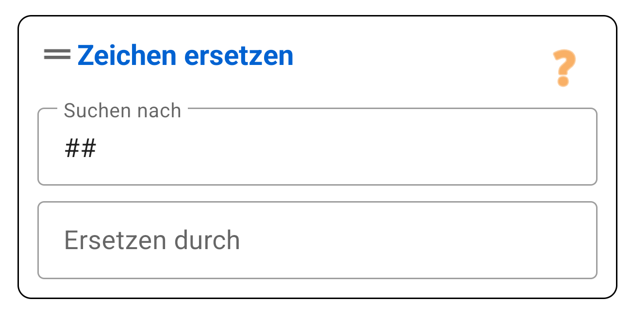 Zeichen Ersetzen