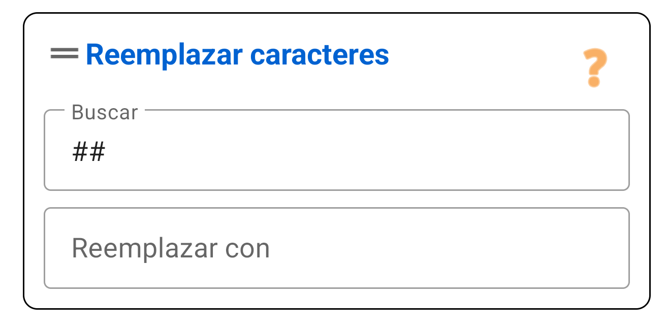 Reemplazar Caracteres