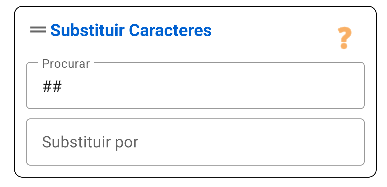 Substituir Caracteres