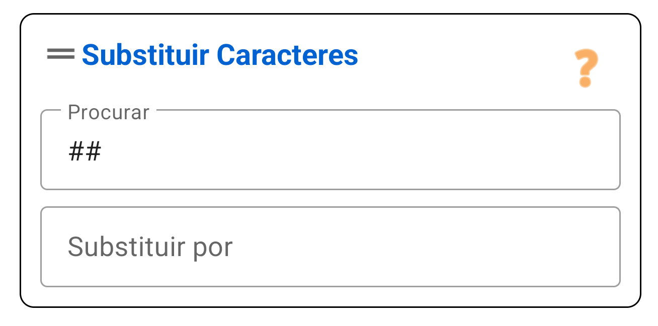 Substituir Caracteres