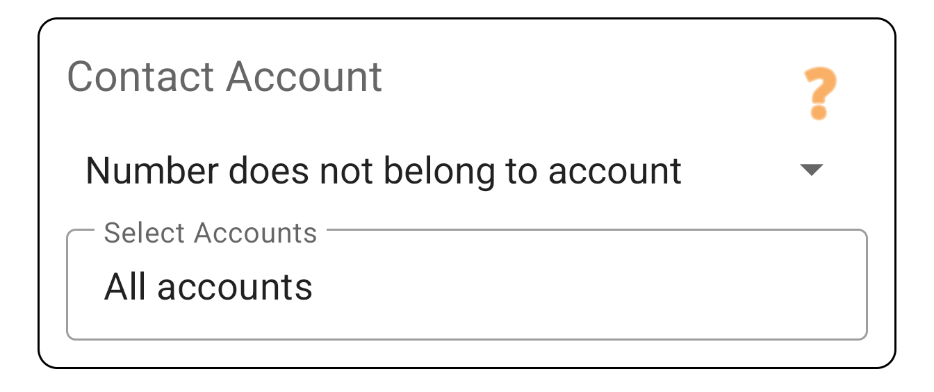 Contact account condition screenshot