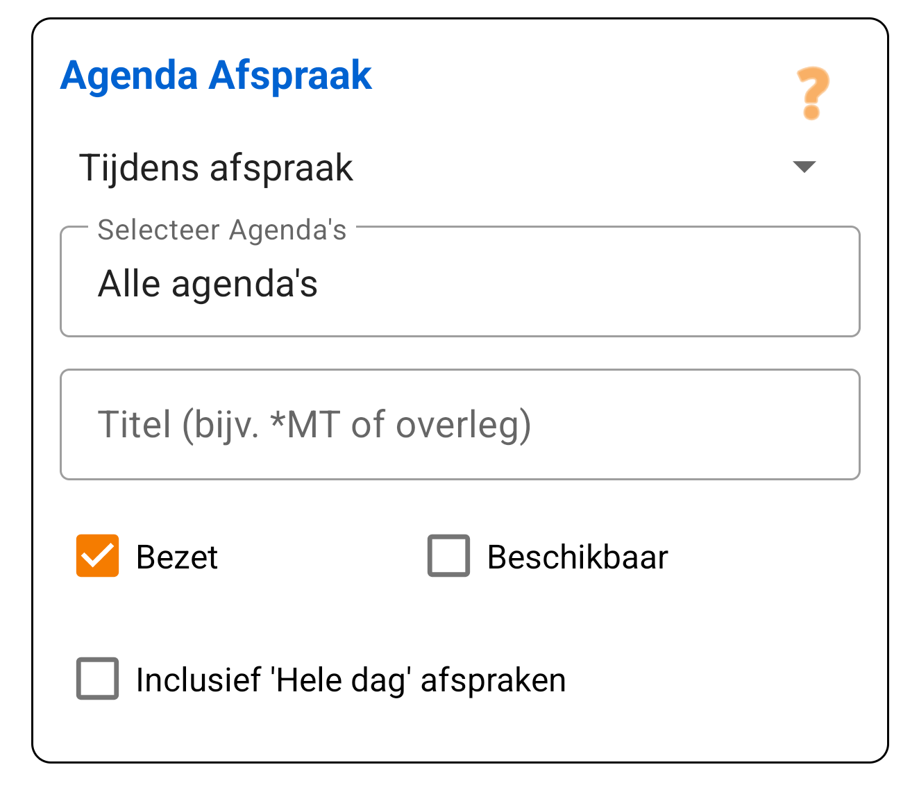Agenda-afspraak
