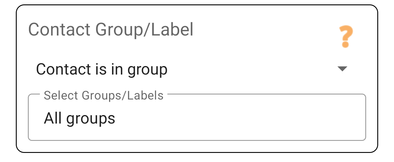 Contact group condition screenshot