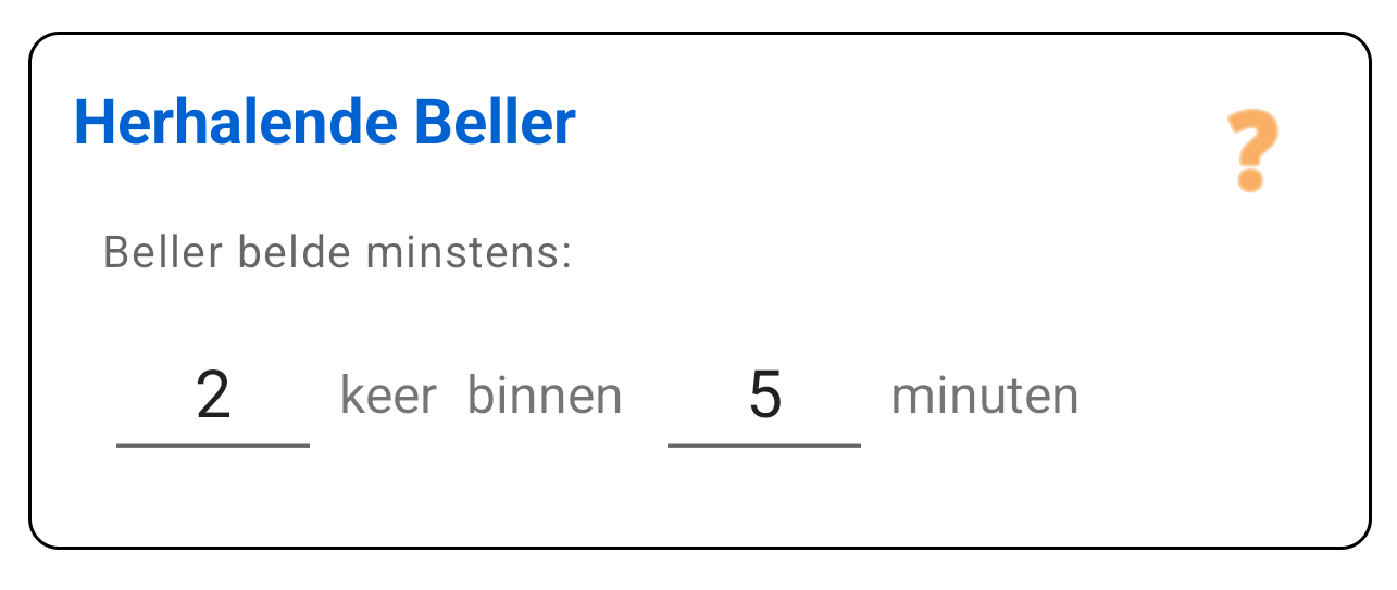 Herhalende Beller