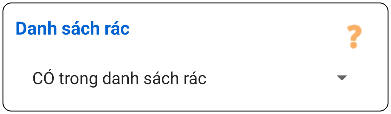 Danh sách Spam