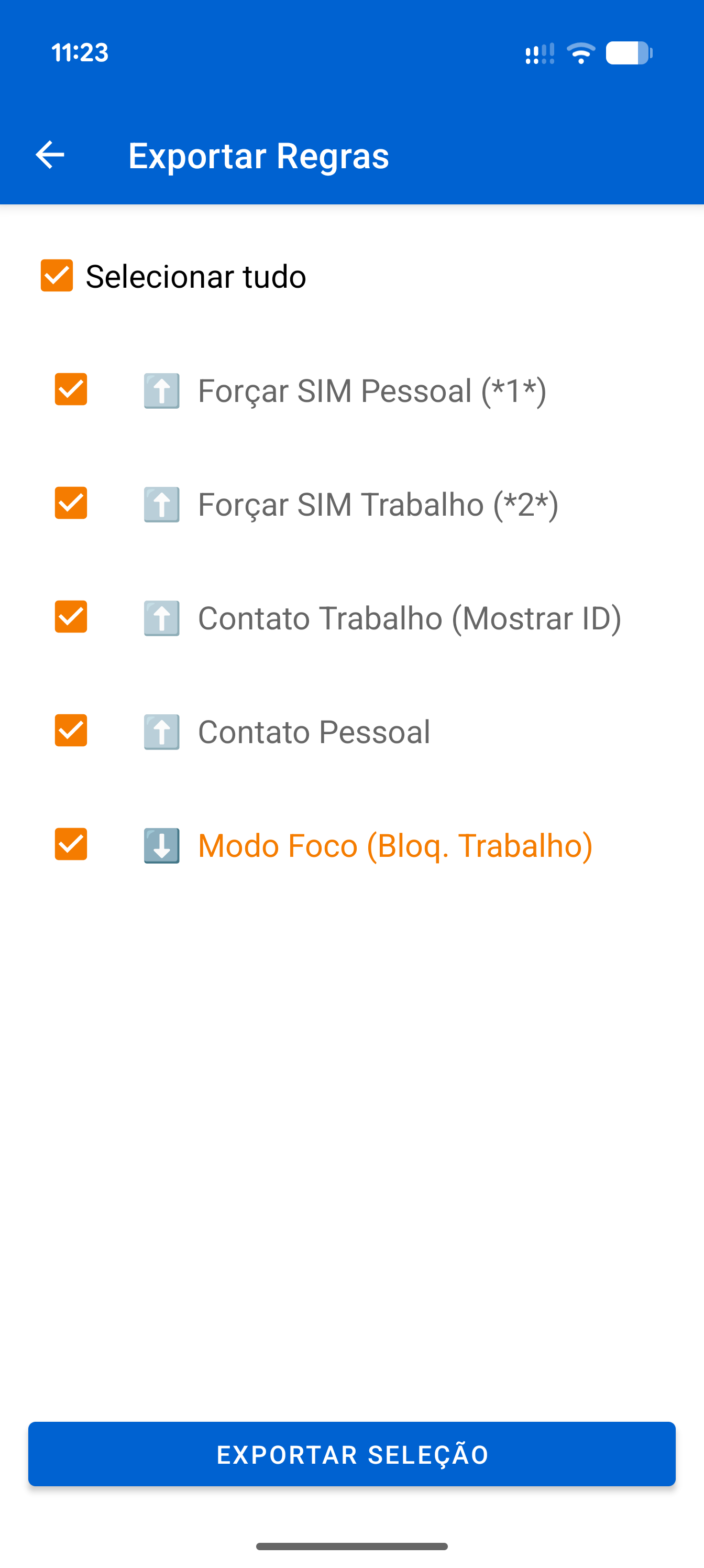 Backup & Compartilhar