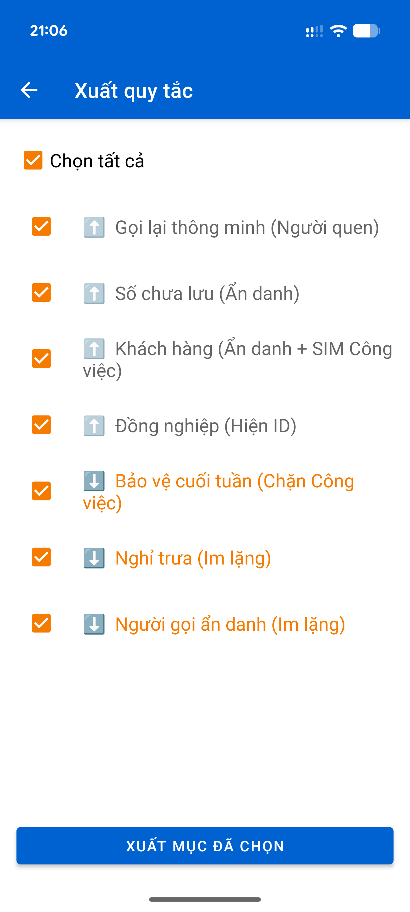 Sao lưu & Chia sẻ