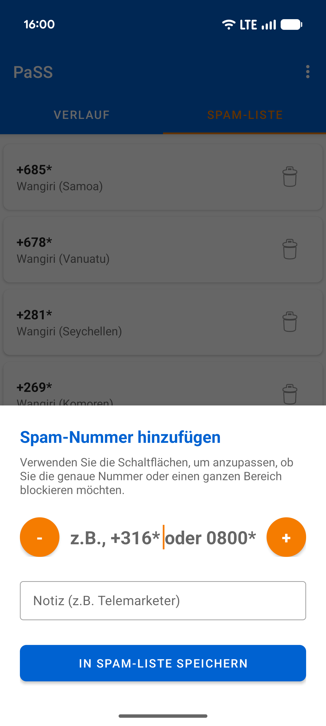 Add Spam Wildcard