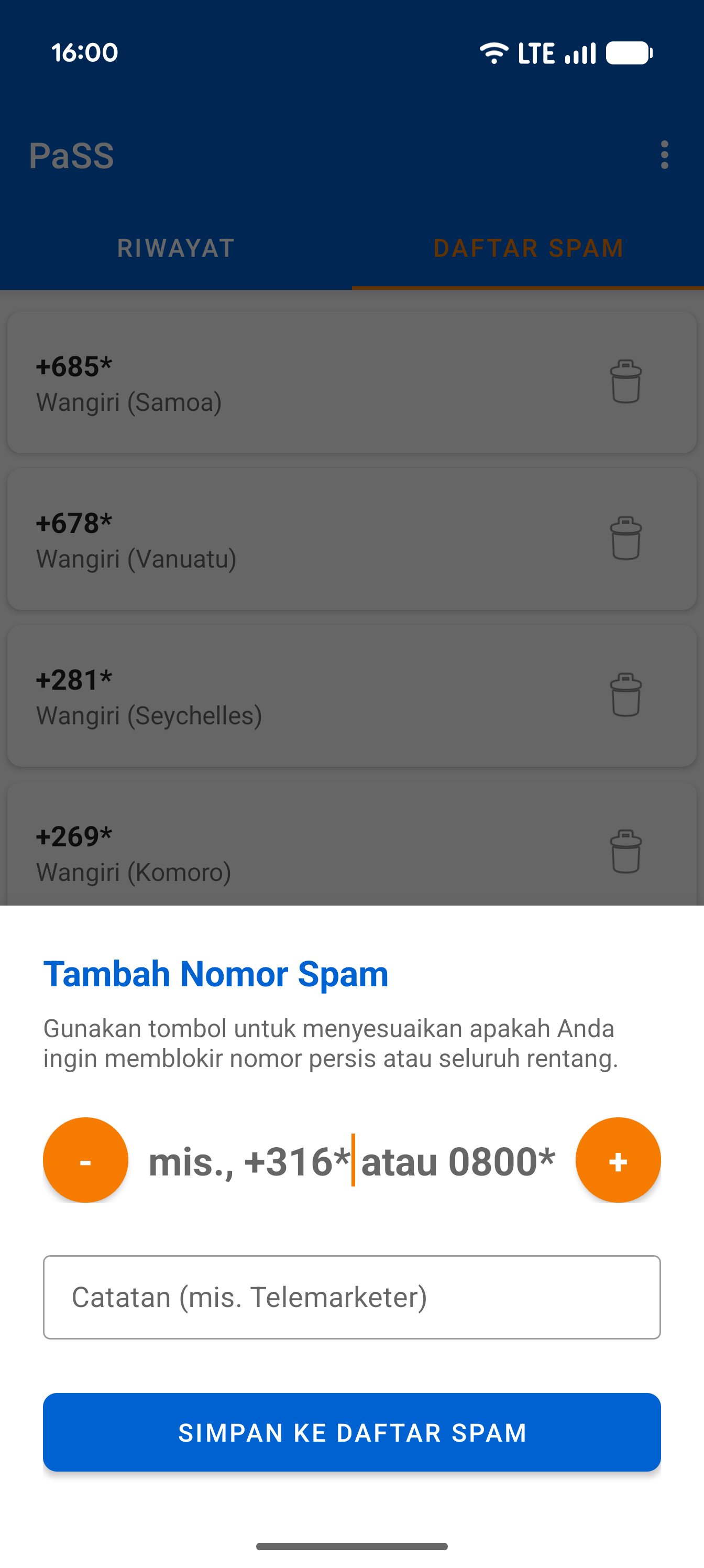 Add Spam Wildcard