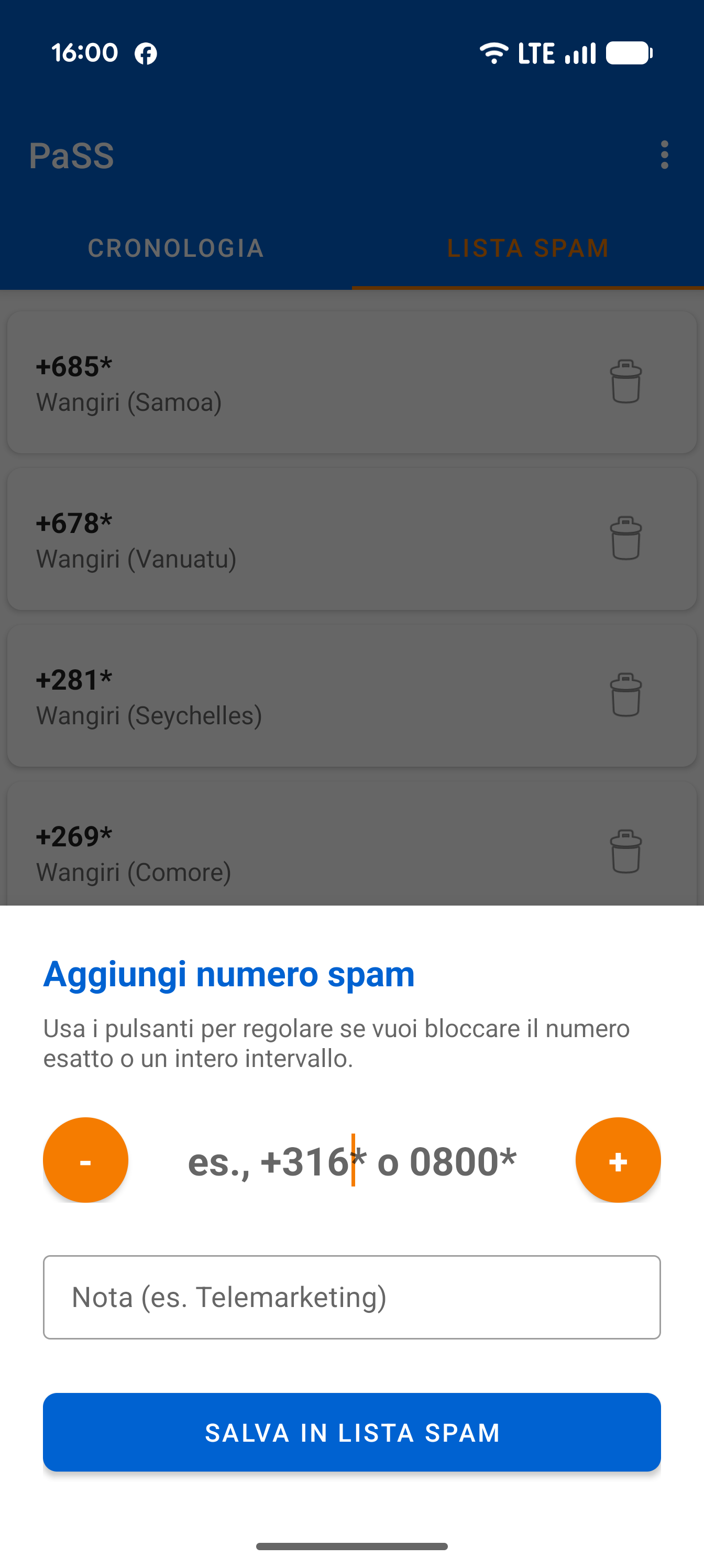 Add Spam
