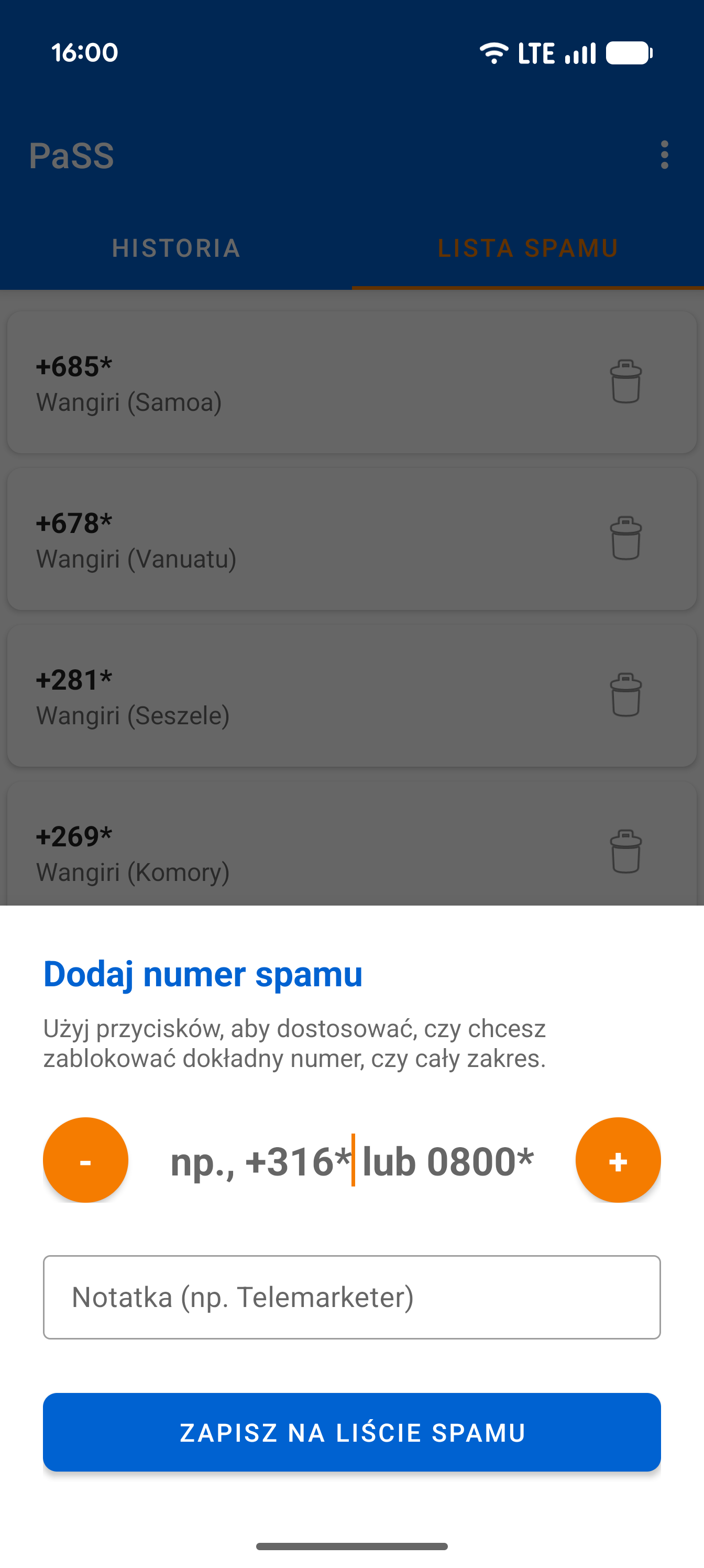 Add Spam Wildcard