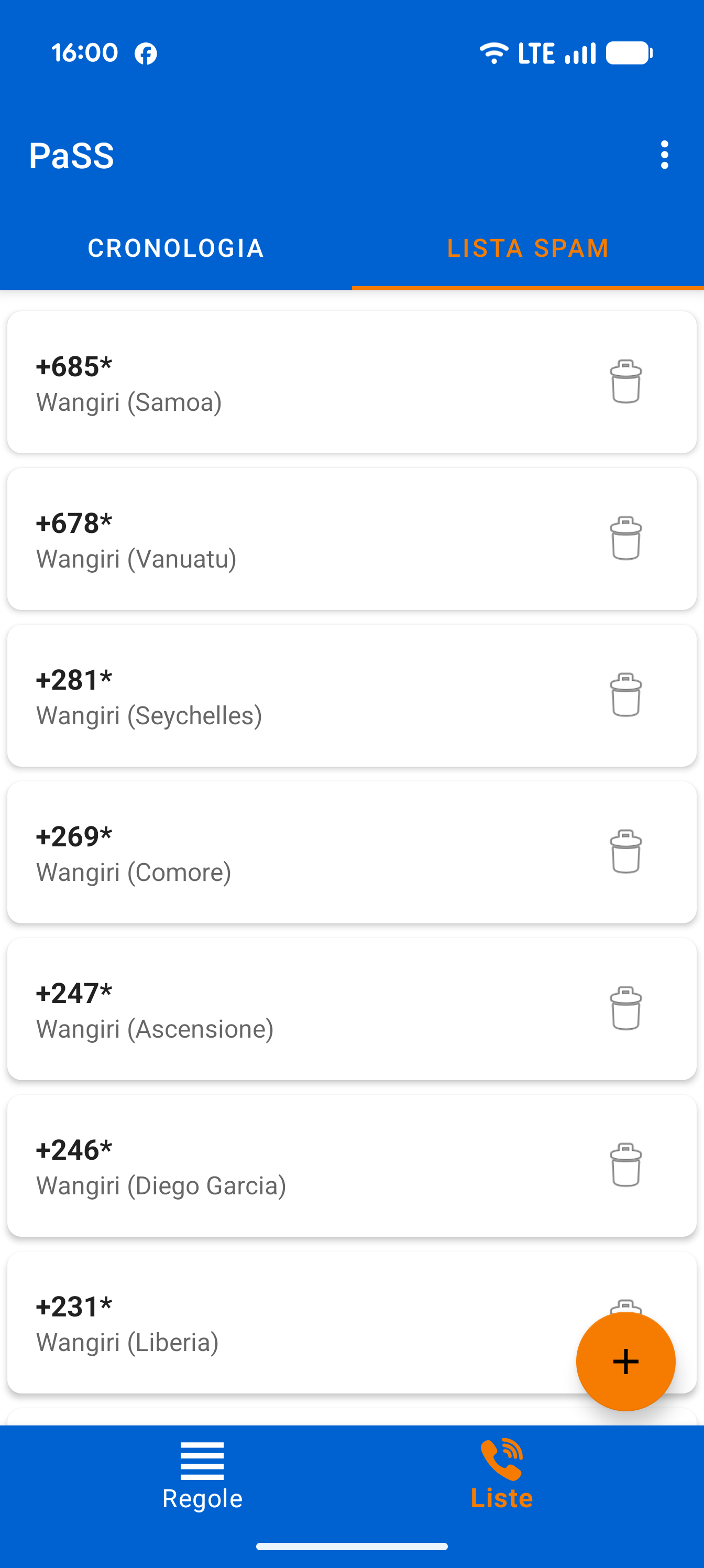 Spam List