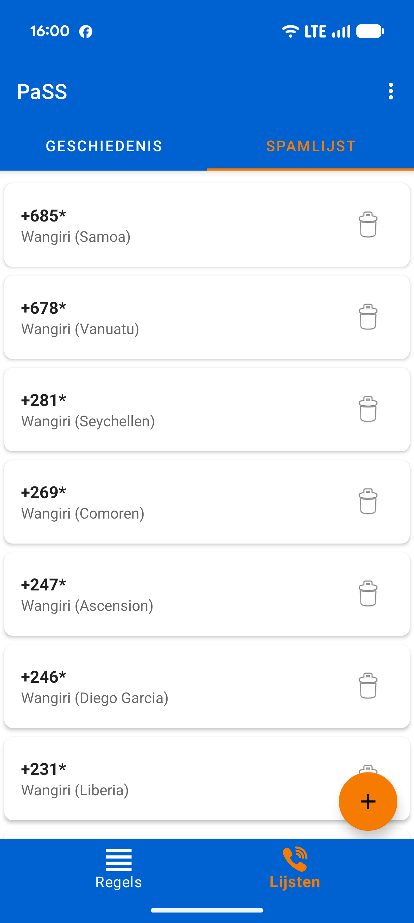 Spam List