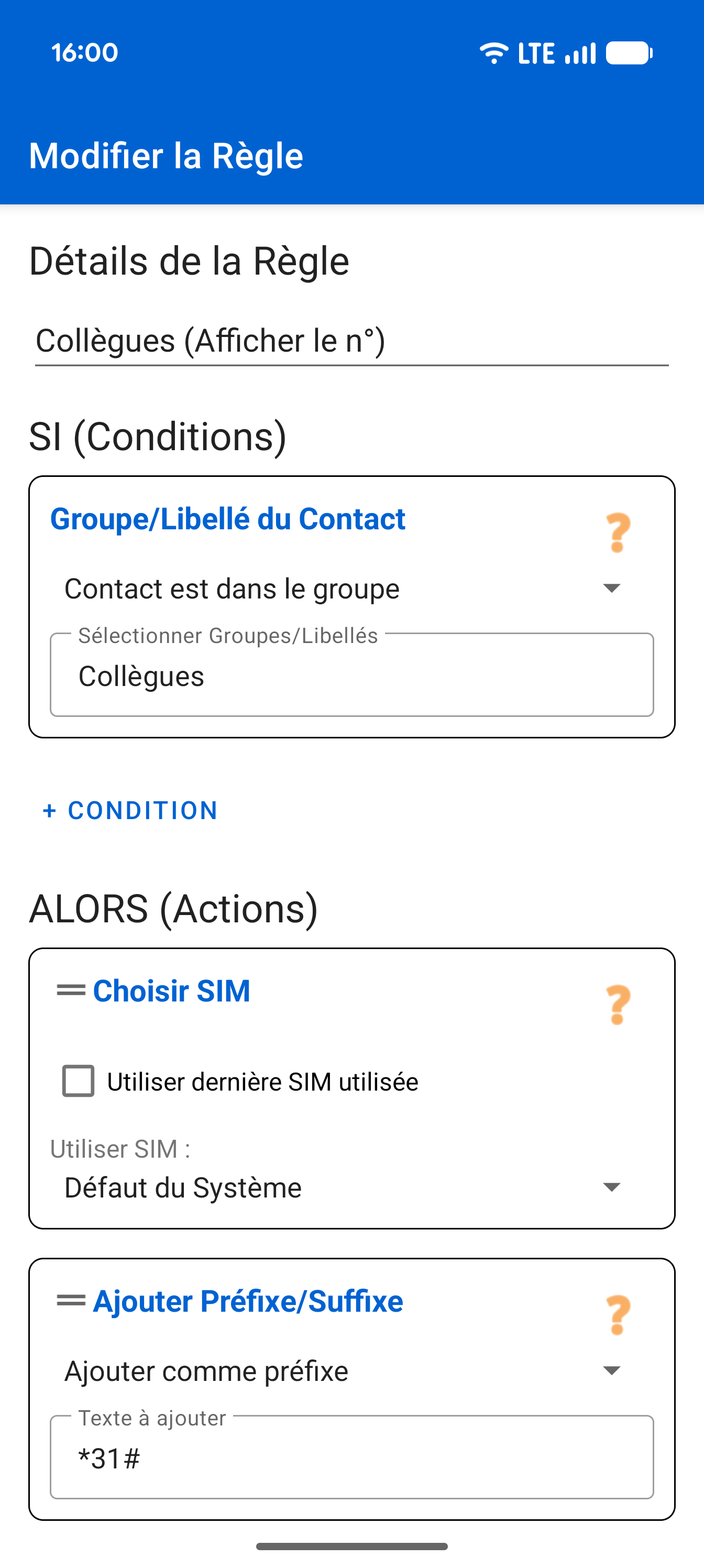 L'Éditeur de règles