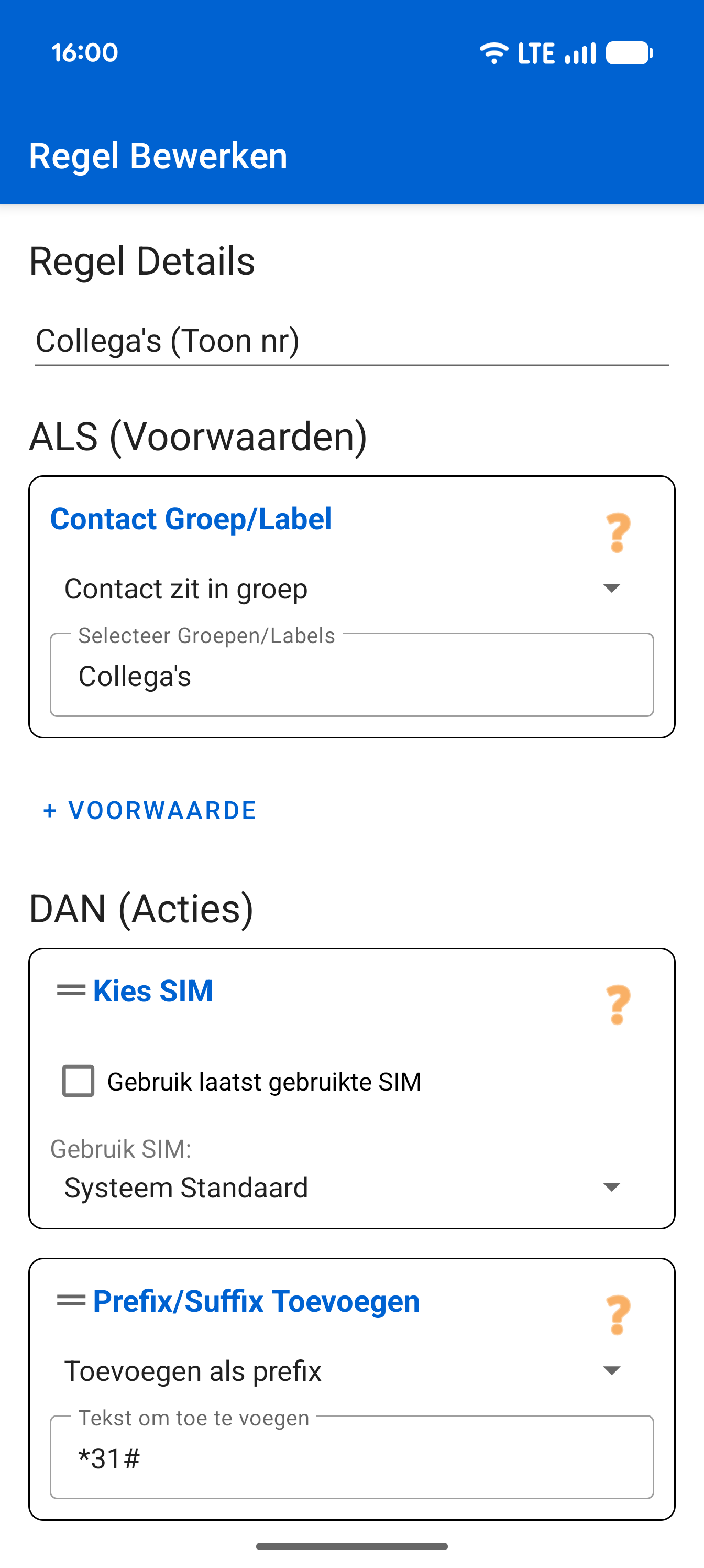 De Regeleditor